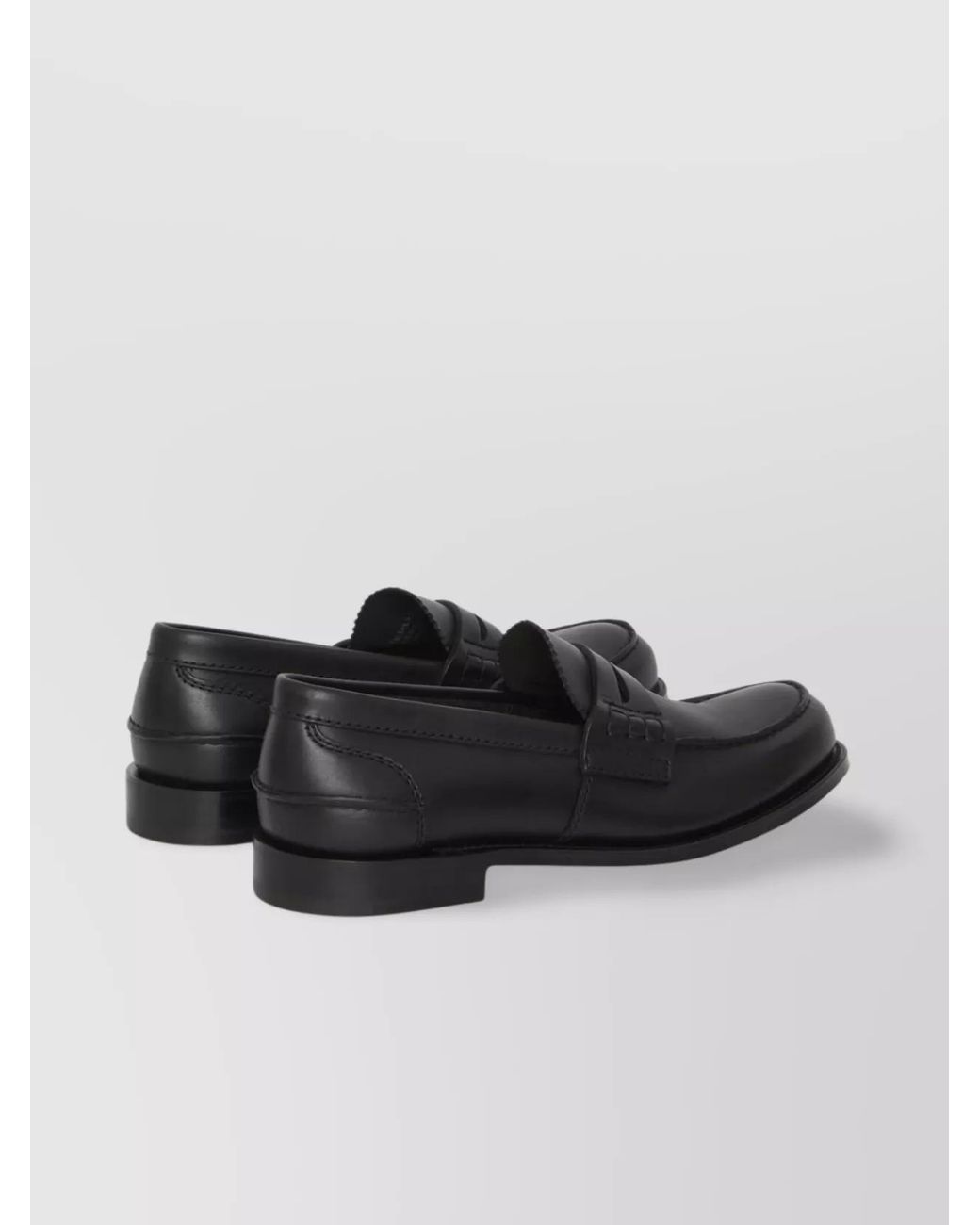 Church's Black Leather Loafers for men