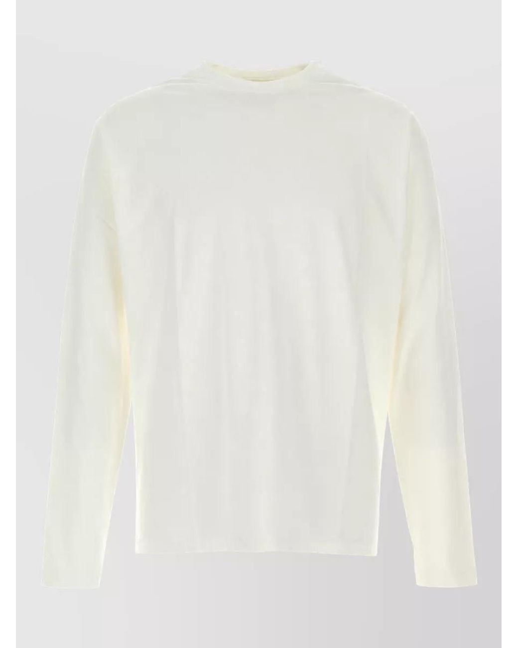 Auralee White Cotton T-Shirt for men
