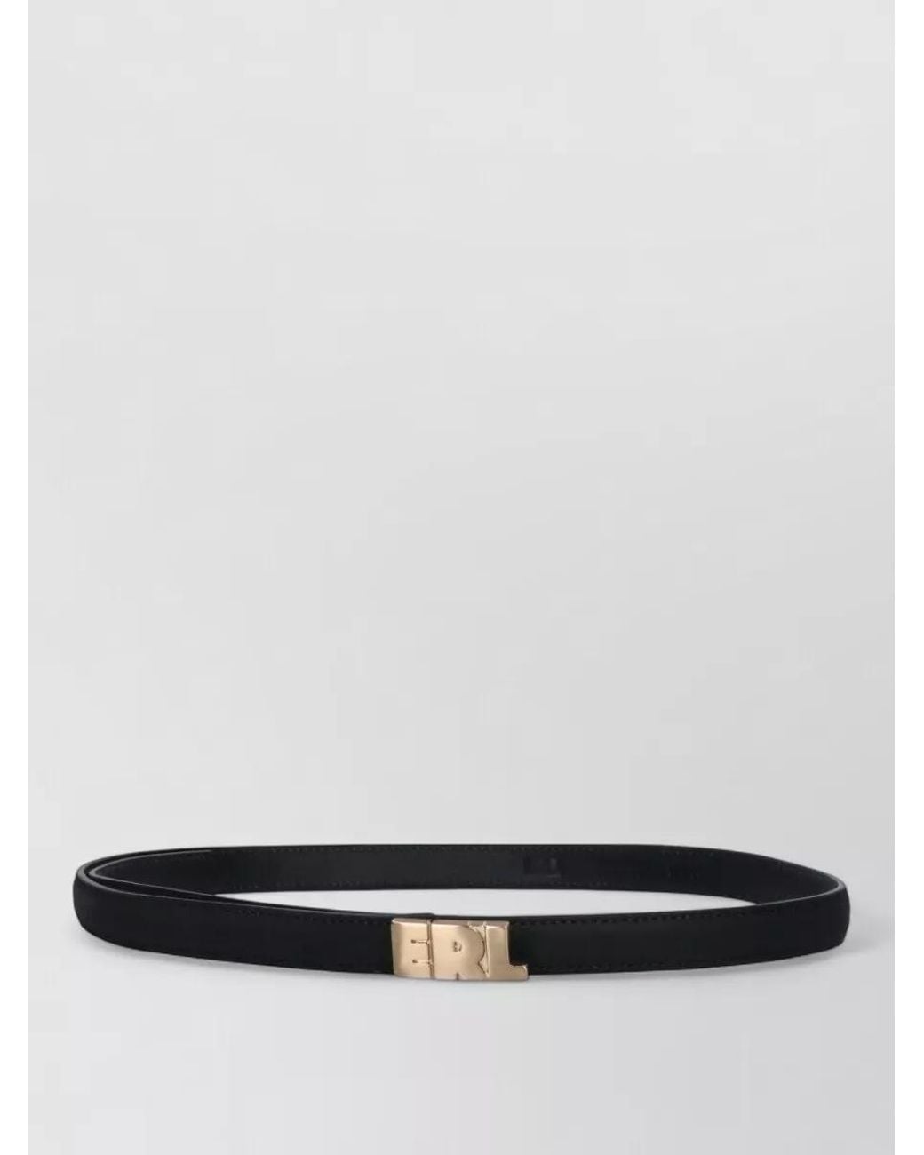 ERL White Leather Belt
