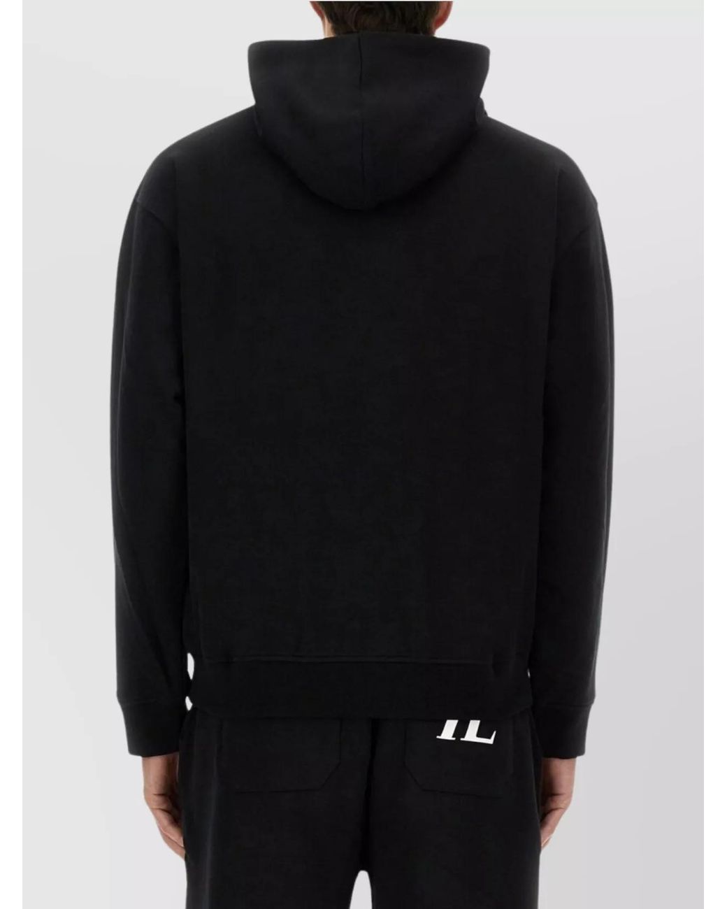 Helmut Lang Black Regular-Fit Cotton Hoodie for men