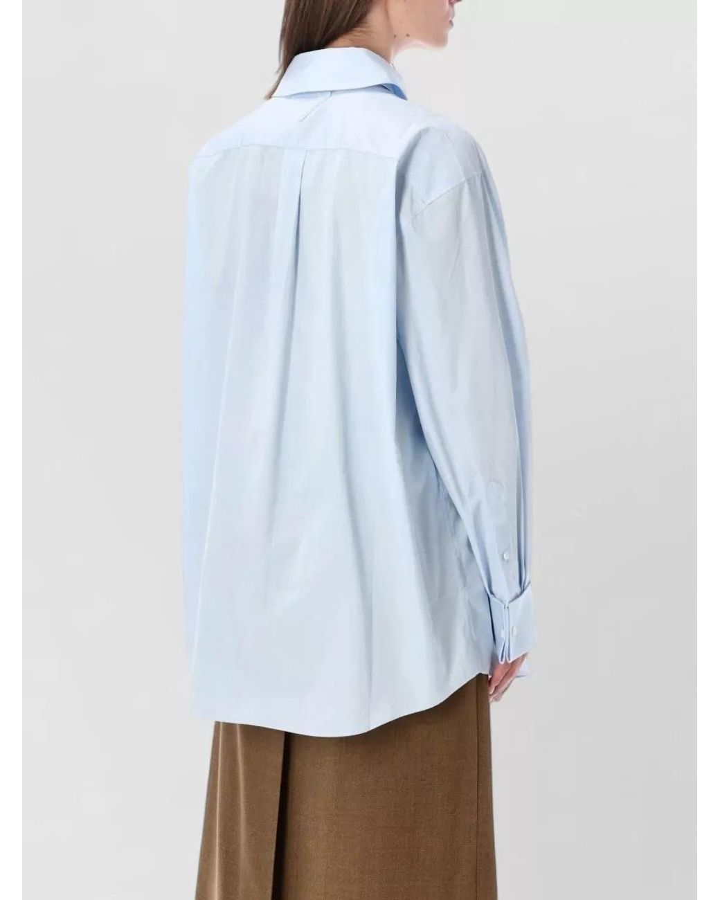 Prada Blue Poplin Shirt