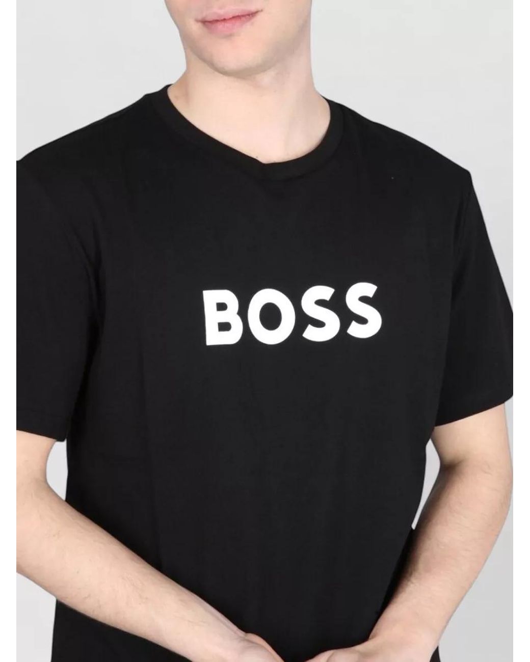 Boss Black Regular-Fit Cotton Crew-Neck T-Shirt for men