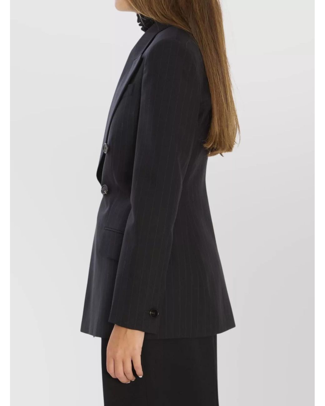 Gucci Black Double-Breasted Wool Jacket