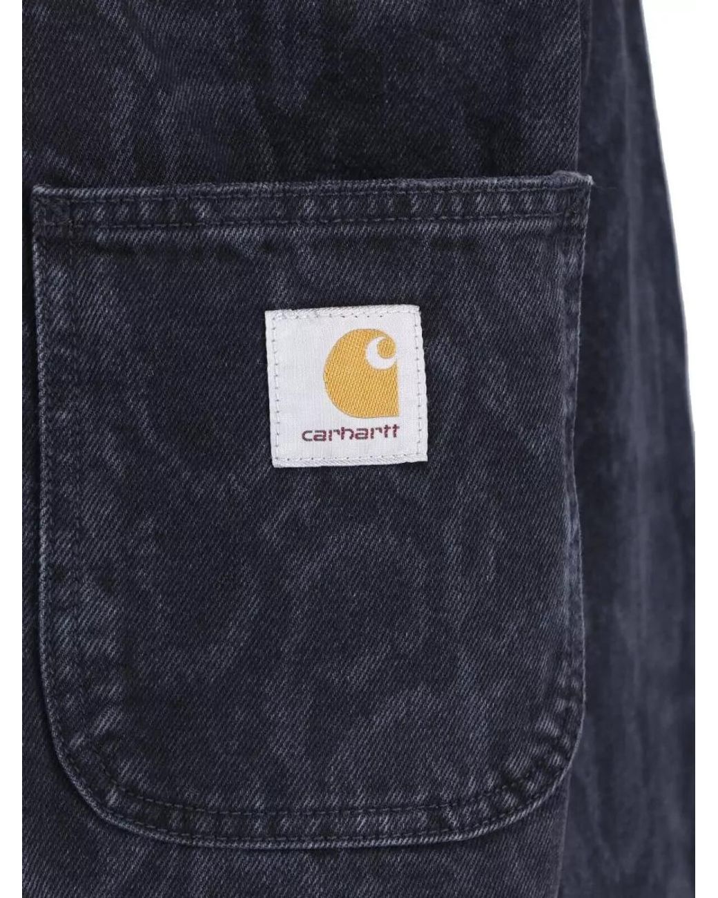 Carhartt Blue Denim Single-Breasted Coat for men
