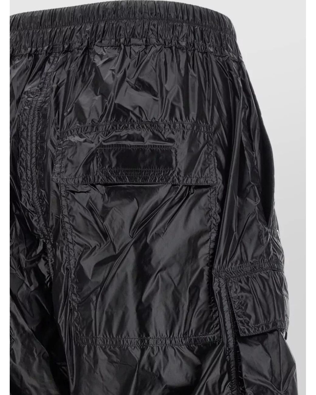 Rick Owens Multicolor Nylon Low-Rise Flared Wide-Leg Trousers