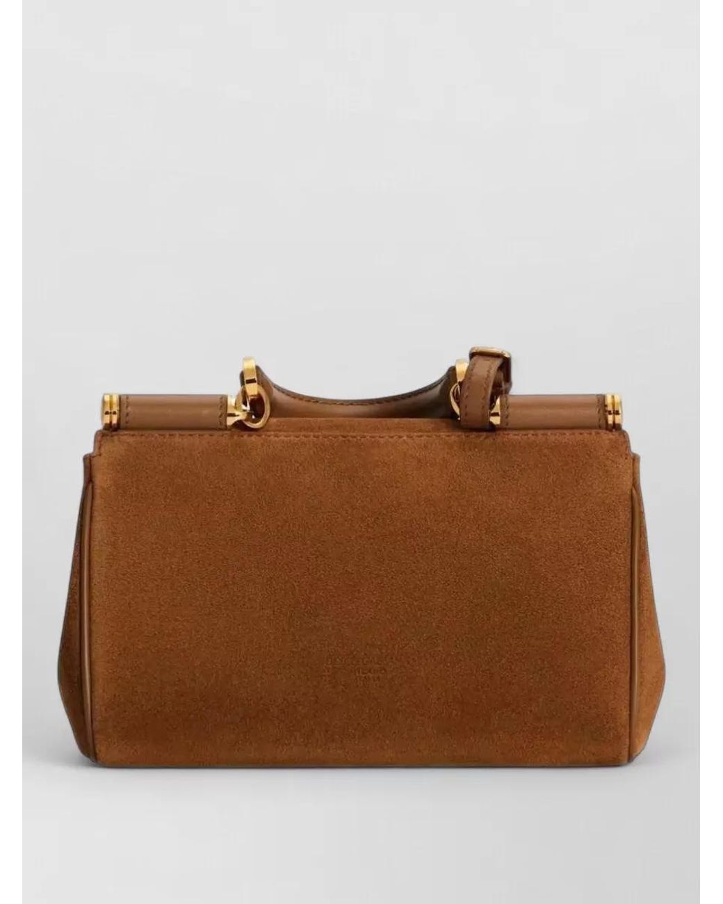 Dolce & Gabbana Brown My Sicily Leather Shoulder Bag