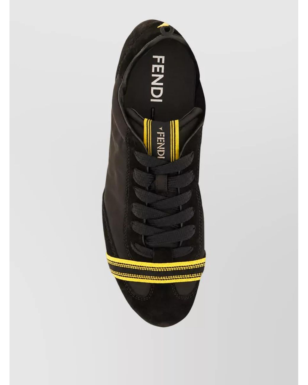 Fendi Black Lace-Up Sneakers