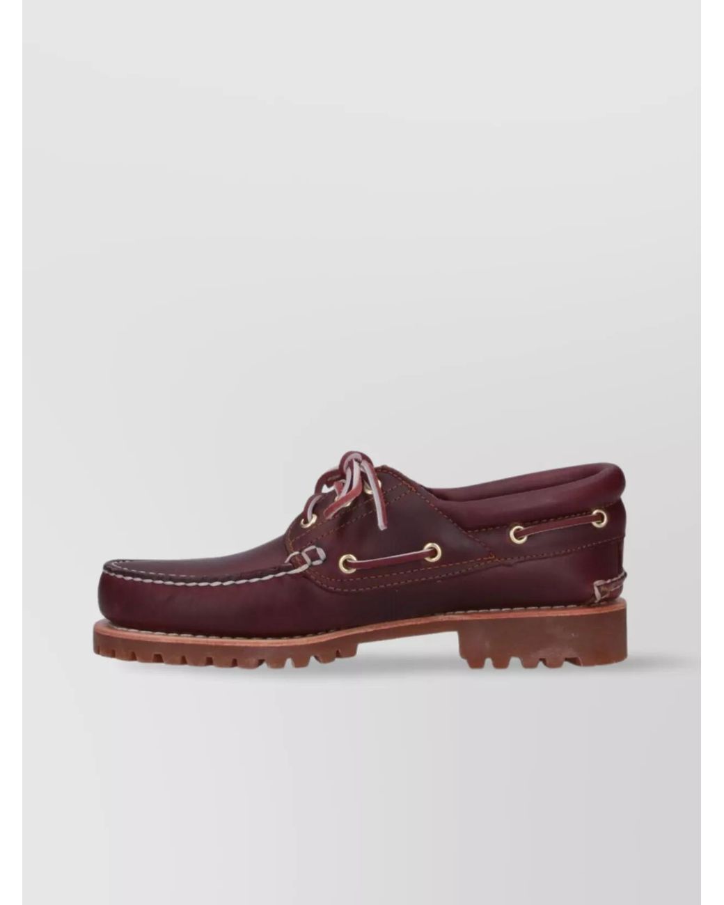 Timberland Purple Leather Boat Shoes for men