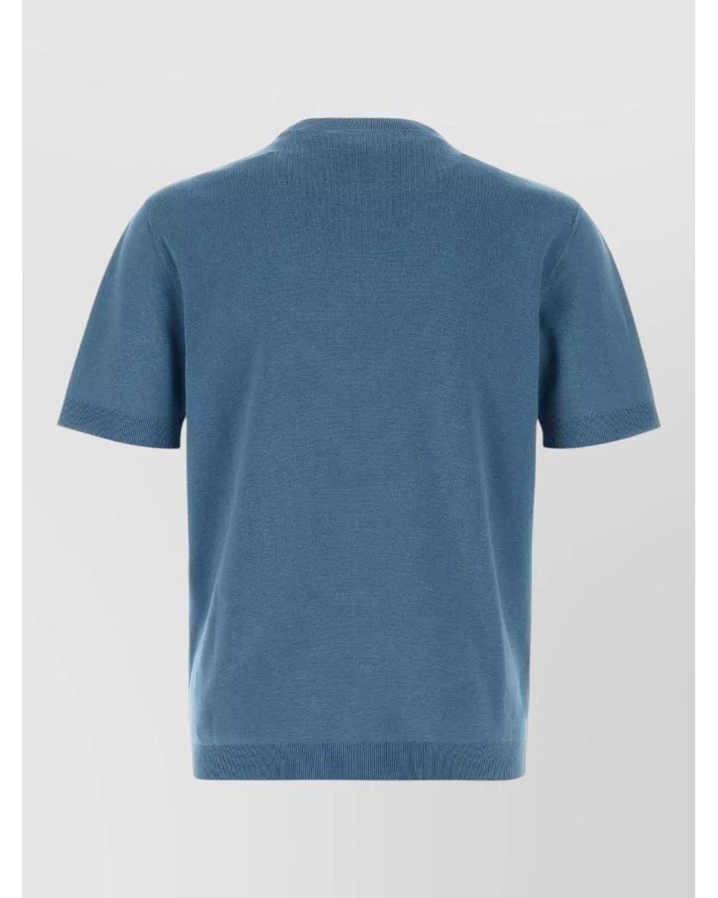 Gucci Blue Air Force Crew Neck Silk Sweater for men