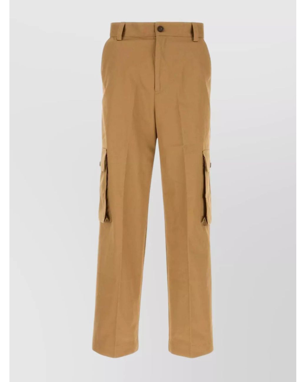 Maison Kitsuné Natural Cotton Cargo Trousers for men
