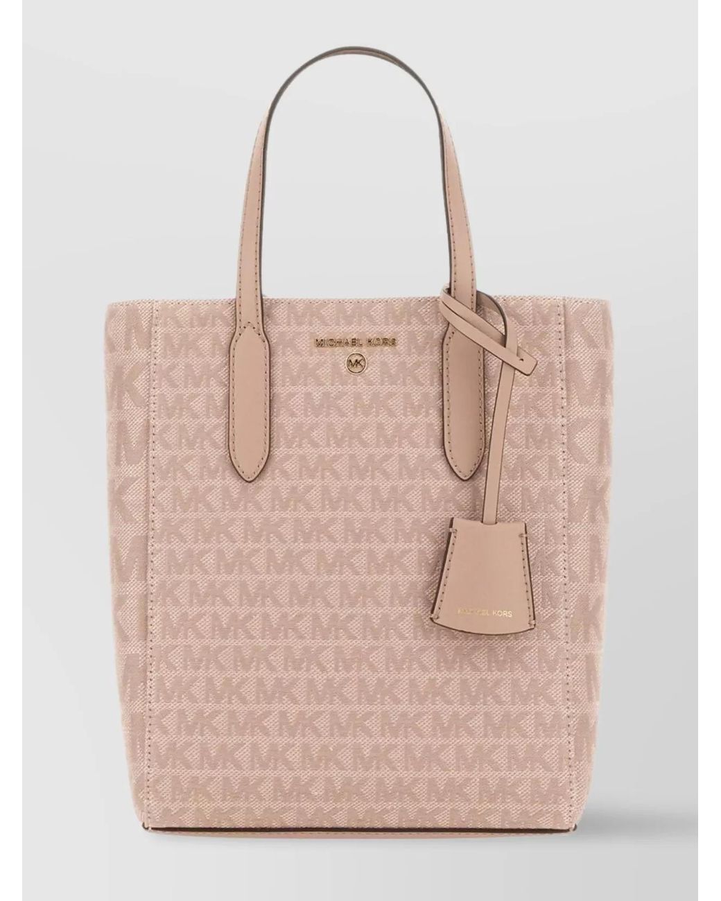 Michael Kors Pink Sinclair Linen Shoulder Bag