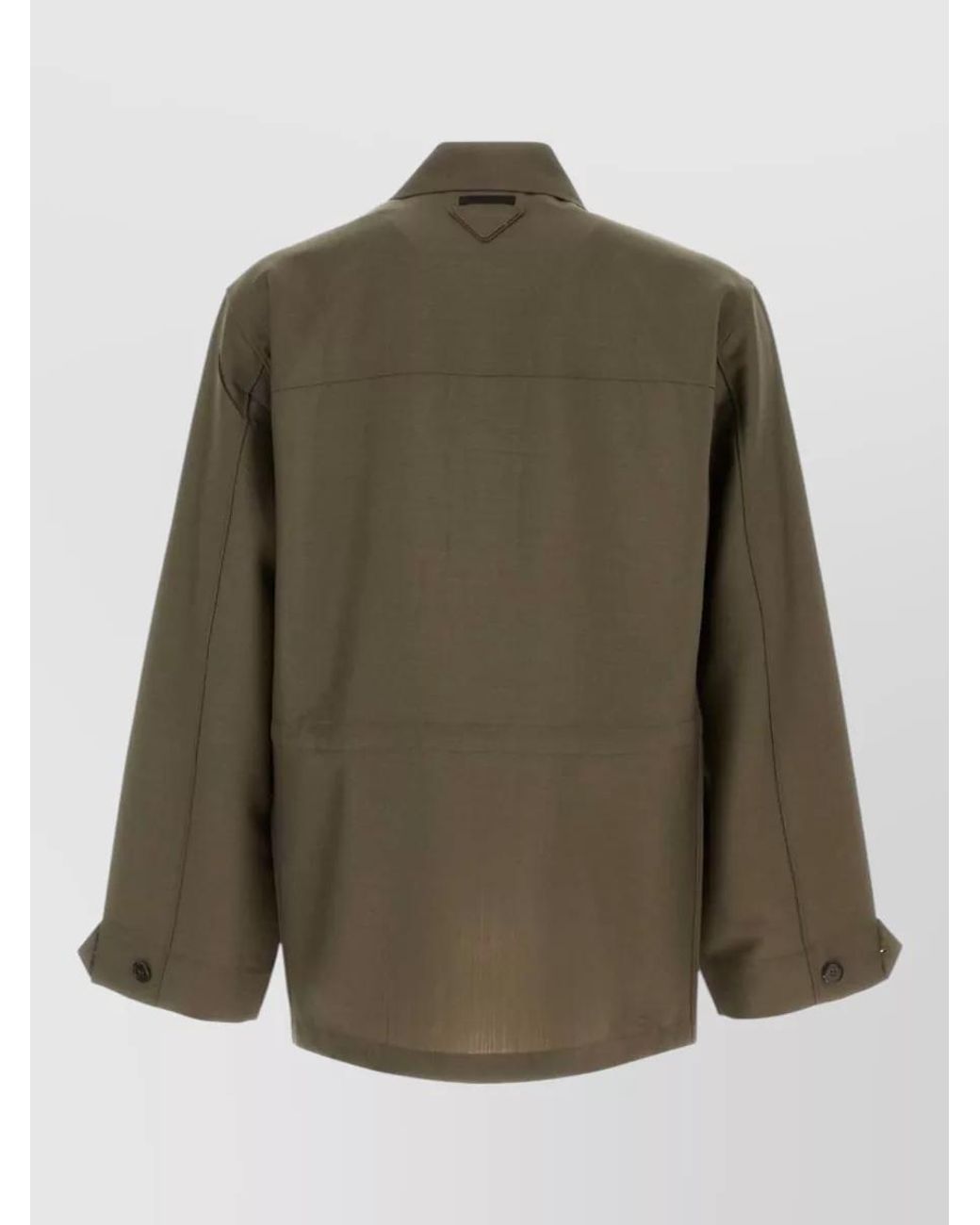 Prada Green Mohair Virgin Wool Jacket for men