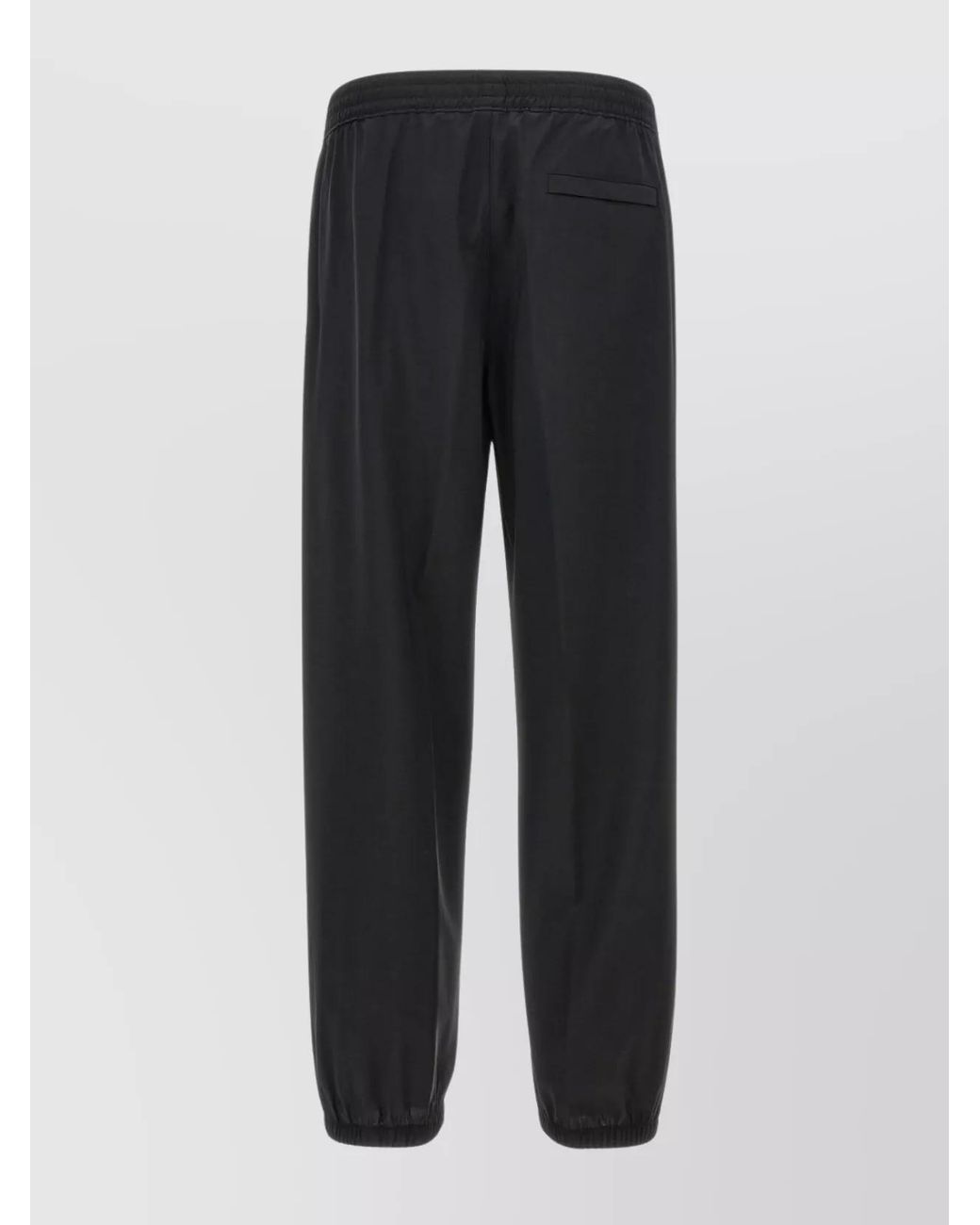 Givenchy Black Virgin Wool Logo-Detail Track Pants for men