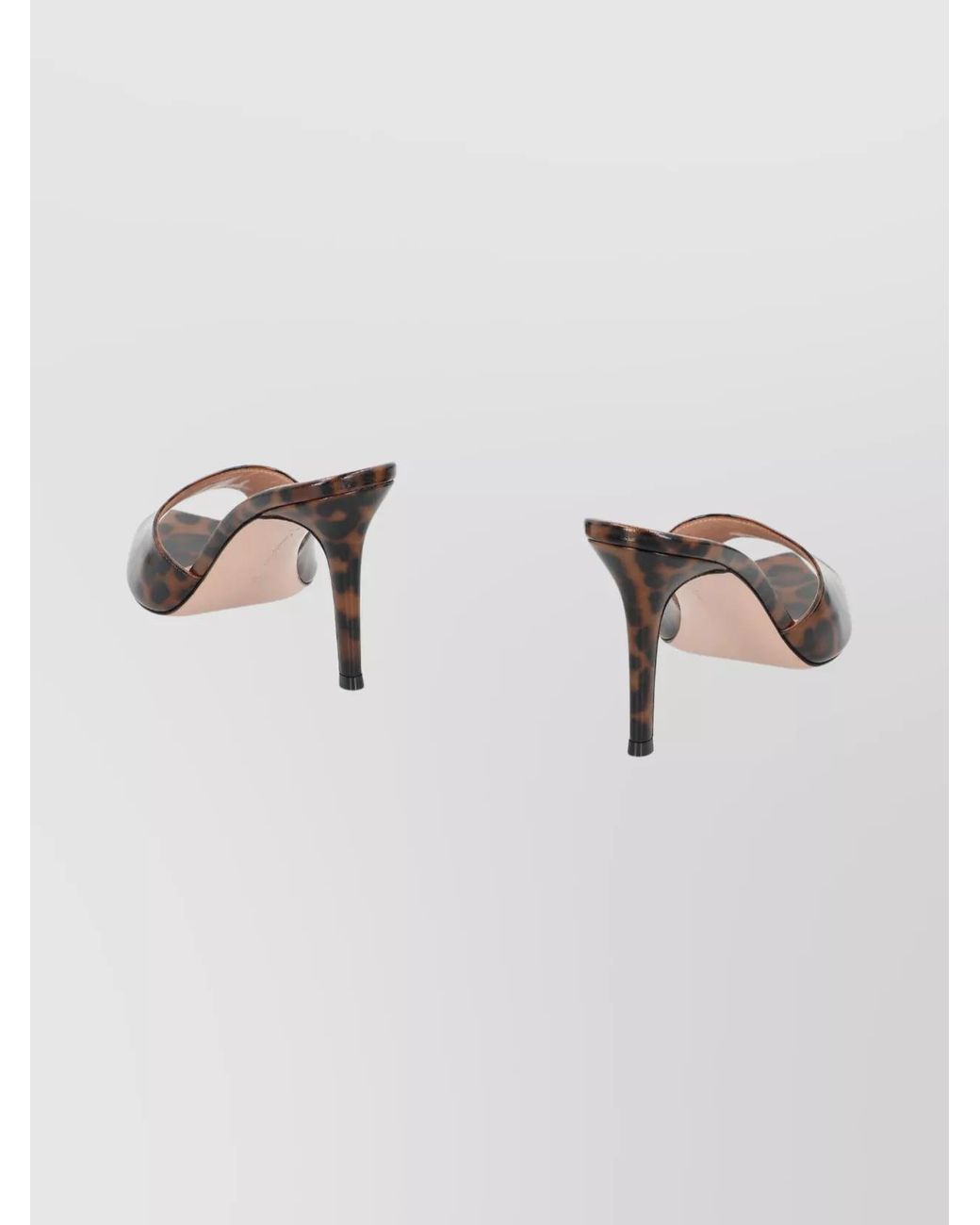 Gianvito Rossi Multicolor Printed Leather Pointed-Toe Mules