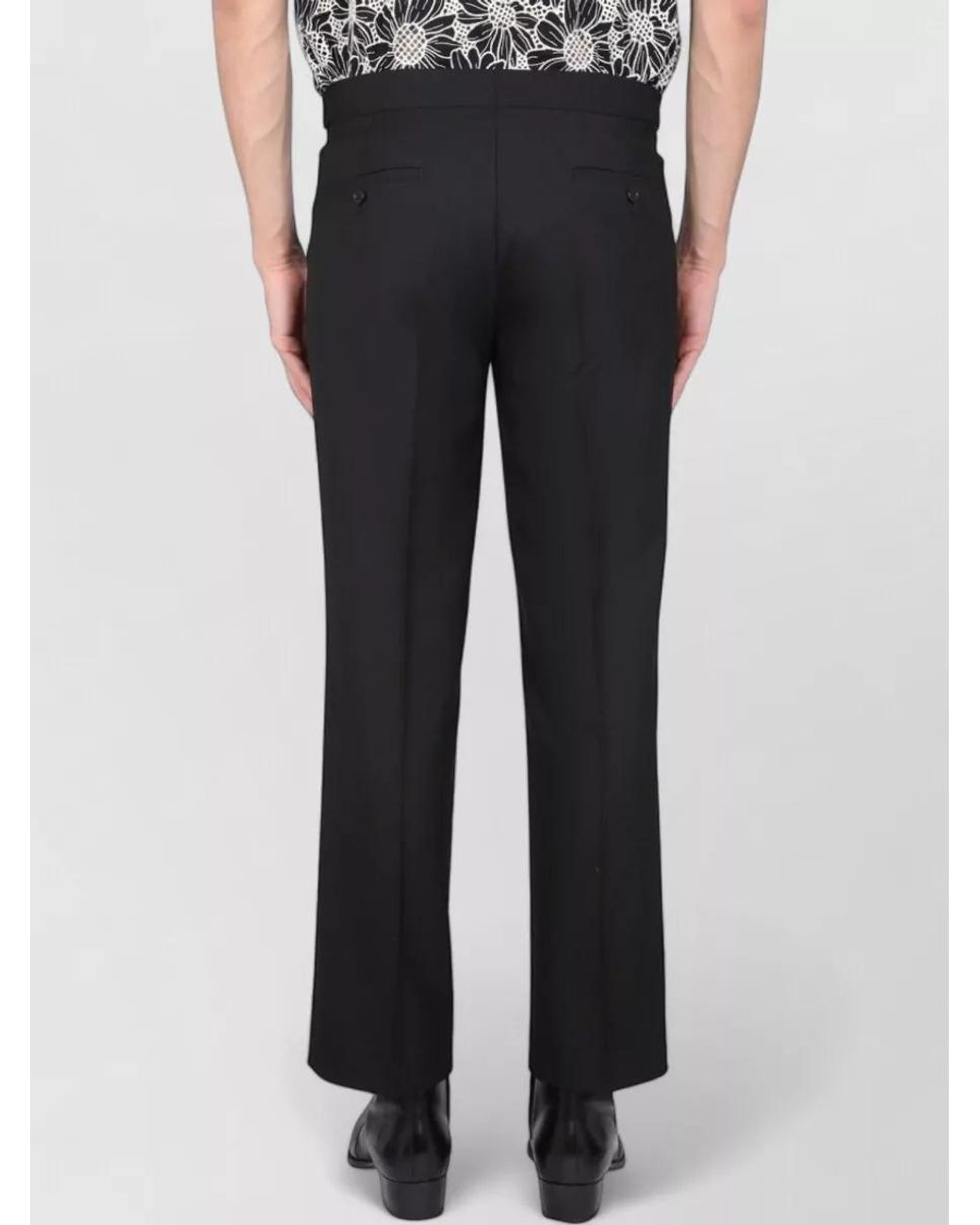 sunflower Black Regular-Fit Straight-Leg Trousers for men