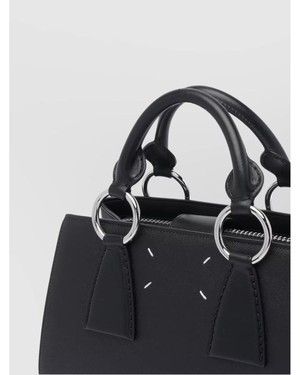 Maison Margiela Black Na Calf Leather Shoulder Bag