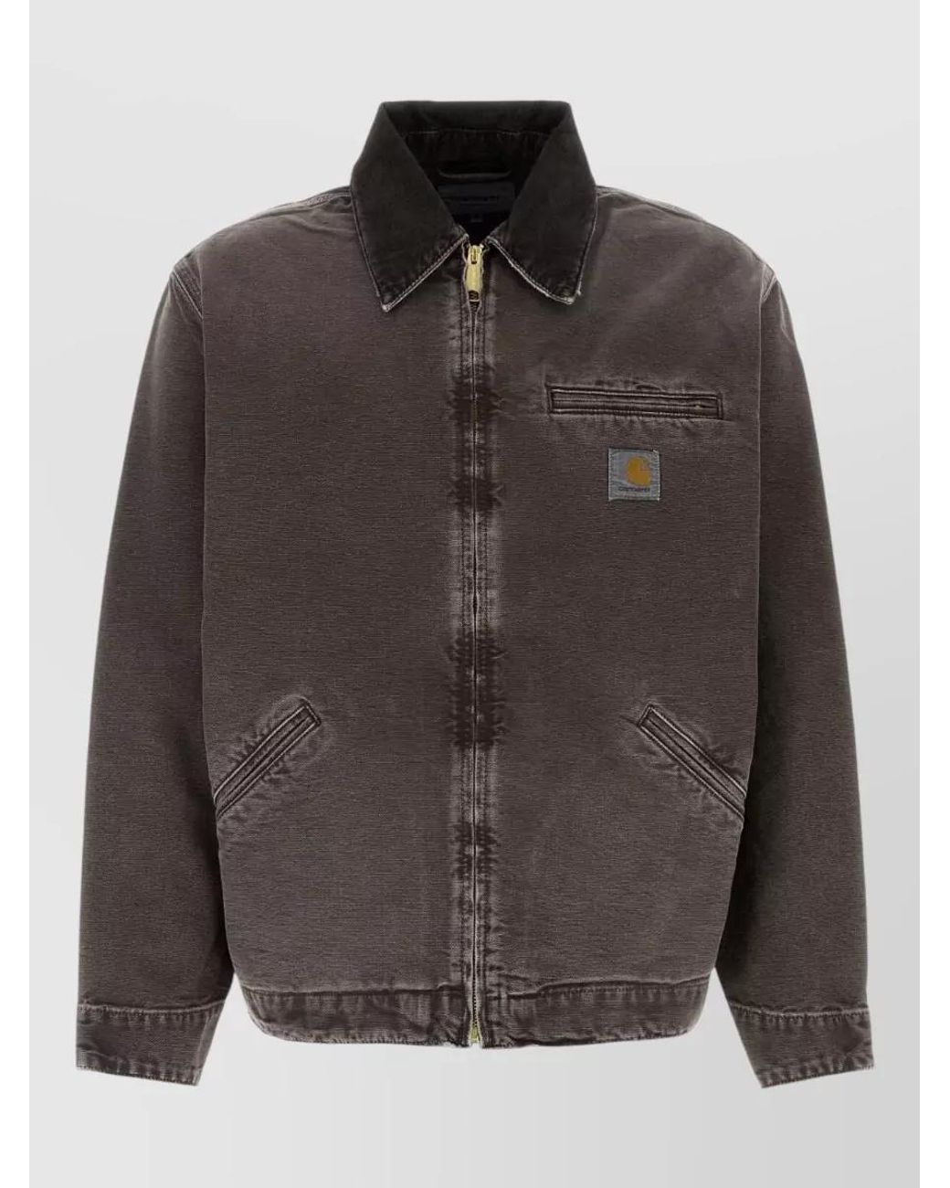 Carhartt Gray Denim Single-Breasted Jacket for men