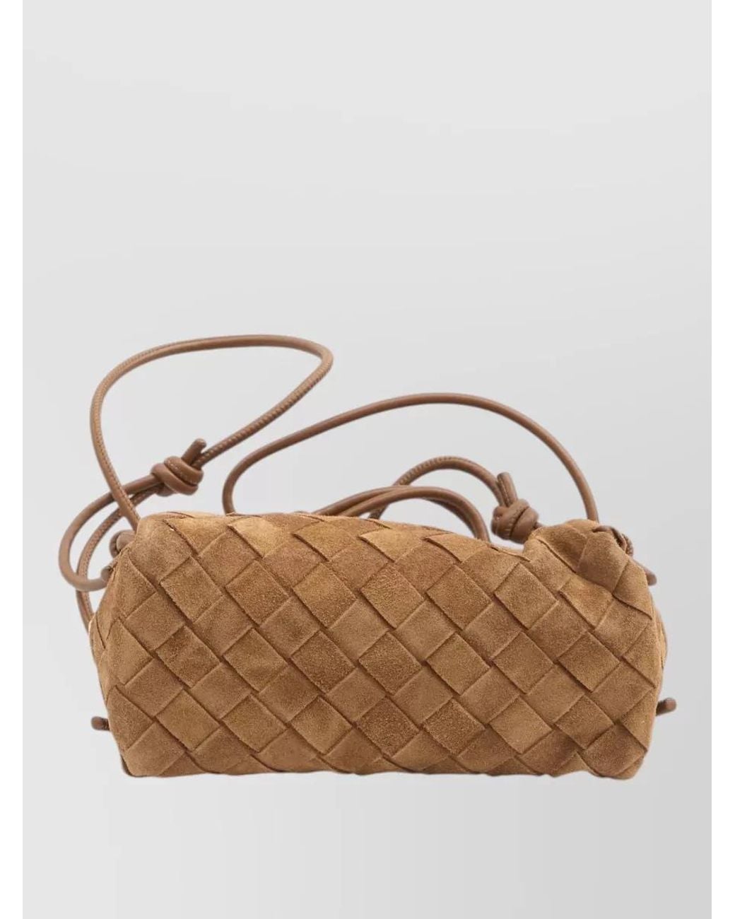 Bottega Veneta Brown Concert Pouch Suede Leather Mini Bag