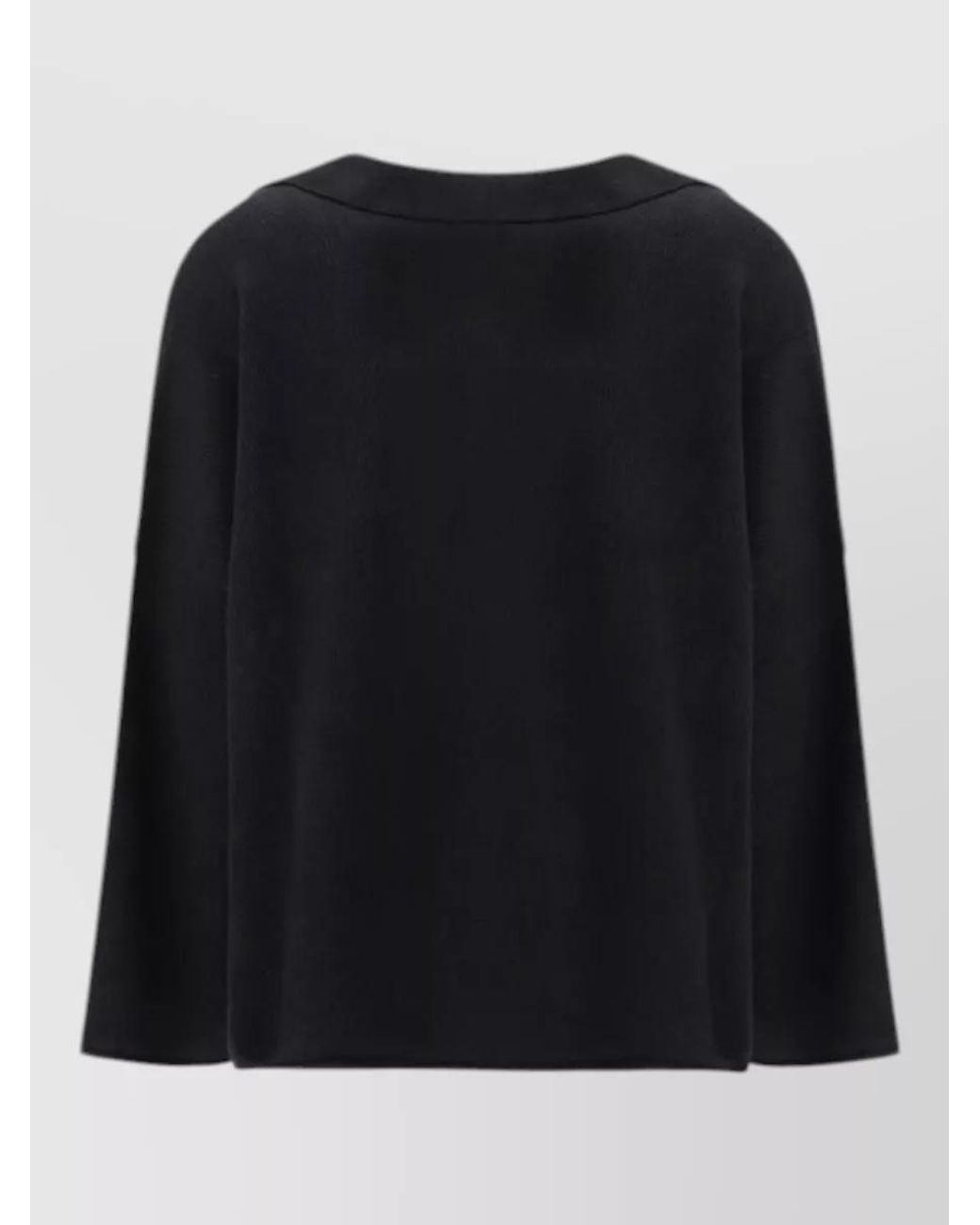 Alanui Black Cashmere Silk Polo Sweater