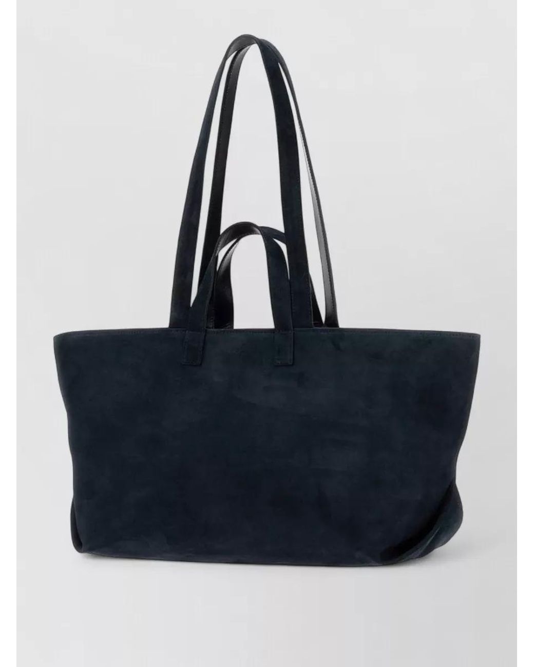 A.P.C. Blue Drummer Suede Leather Tote Bag