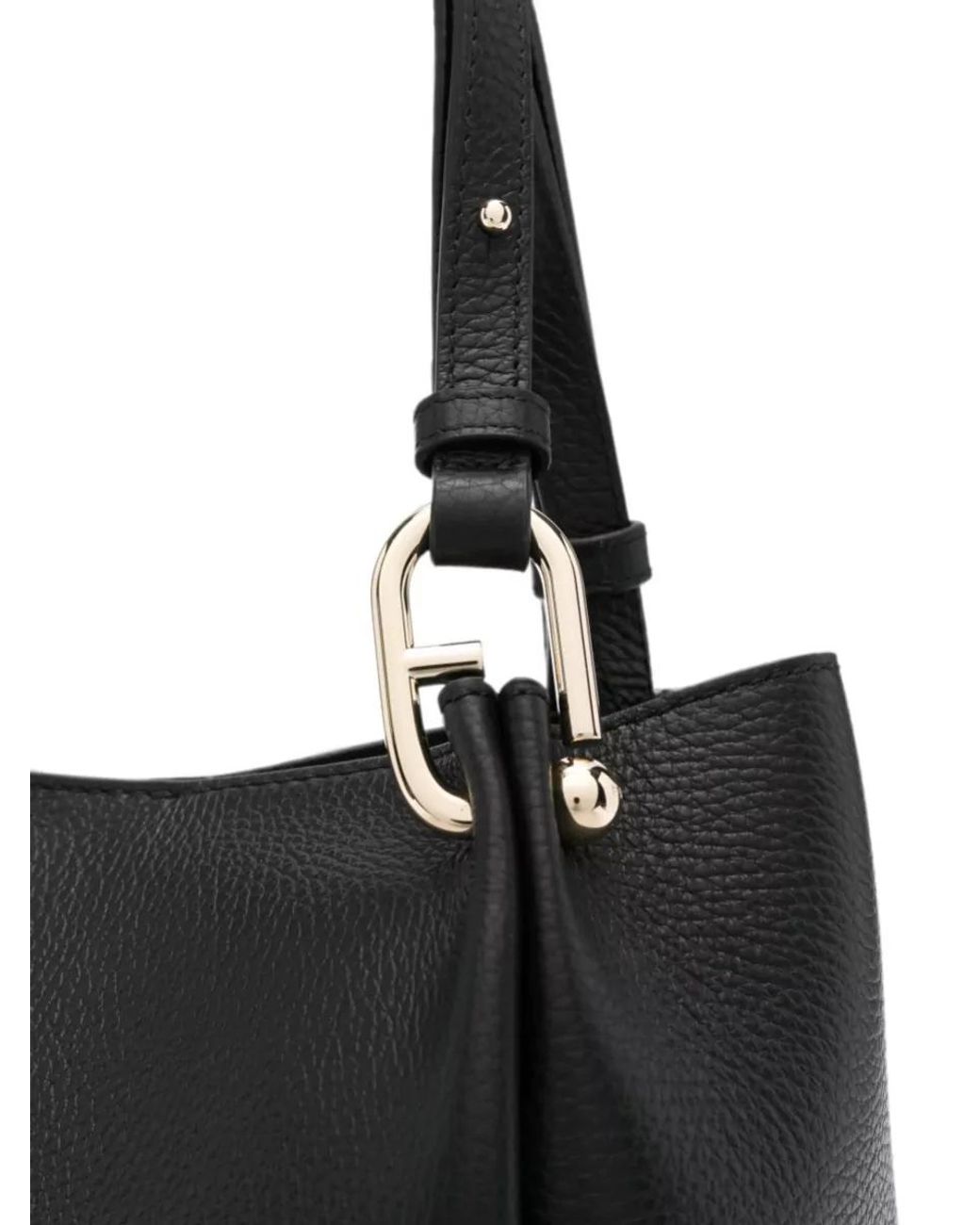 Furla Black Na Calf Leather Tote Bag