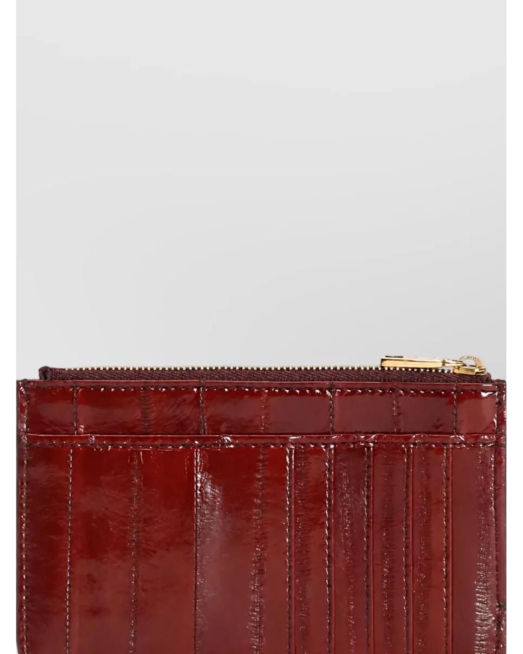 Dolce & Gabbana Red Leather Card Holder