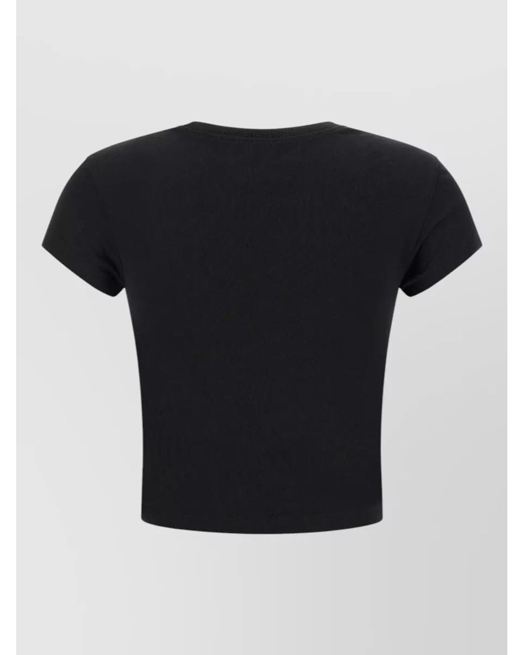 Vivienne Westwood Black Printed Cropped Cotton T-Shirt