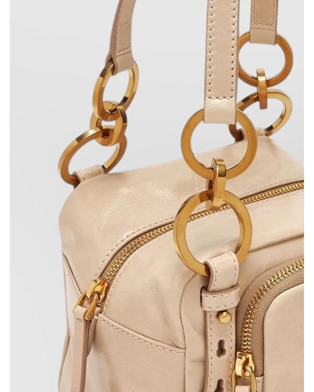 Prada Natural Mini Calfskin Shoulder Bag
