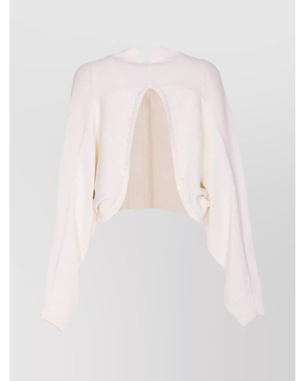 Alaïa White Batwing Sweater