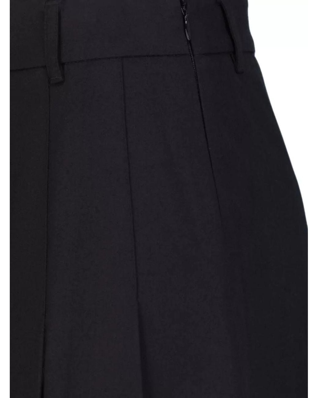 DUNST Blue Knee-Length Pleated Skirt