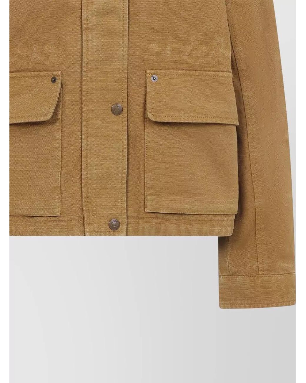 Acne Brown Cotton Single-Breasted Jacket