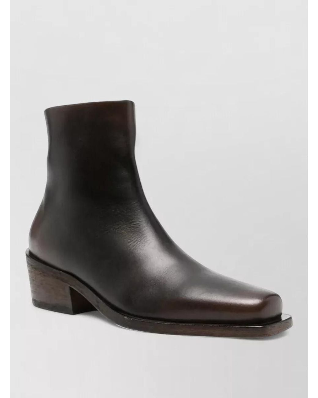 Marsèll Black Leather Lace-Up Ankle Boots