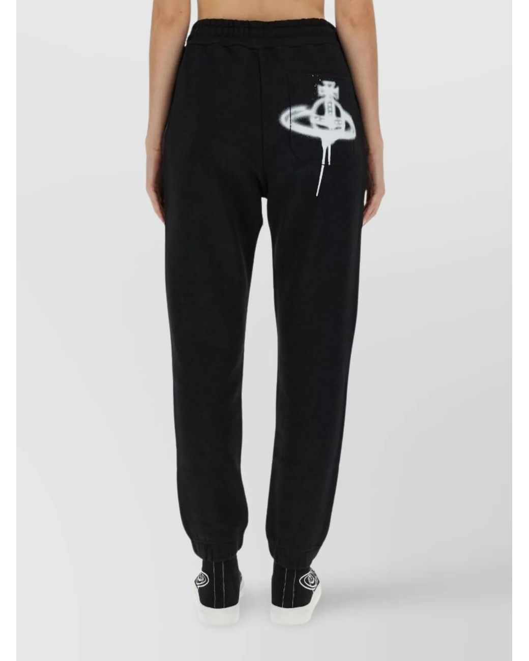 Vivienne Westwood Black Printed Cotton Jogging Pants