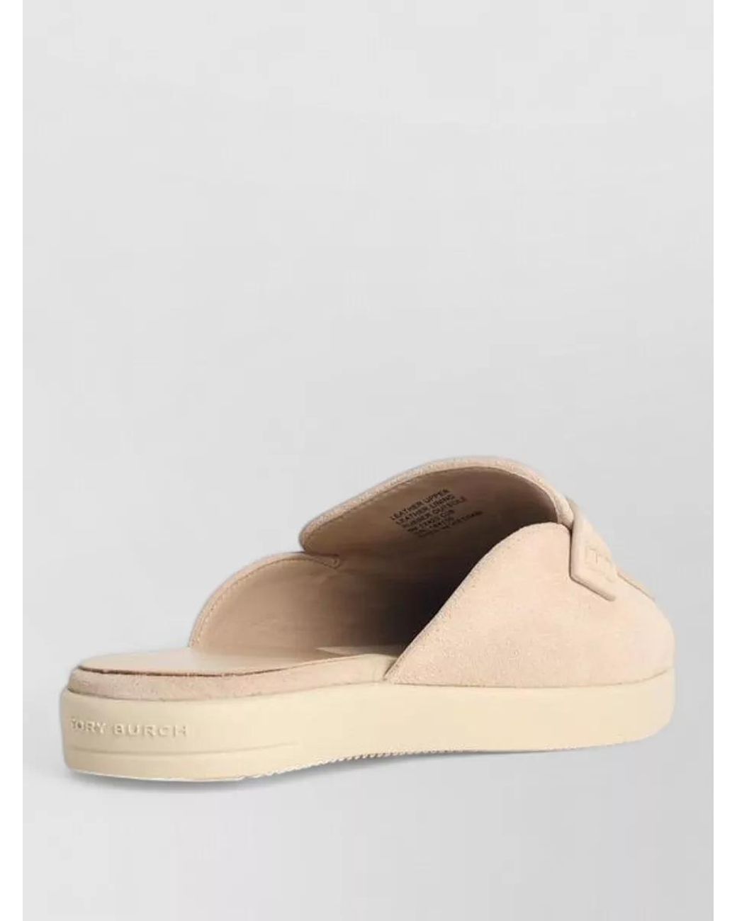 Tory Burch Natural Leather Mules