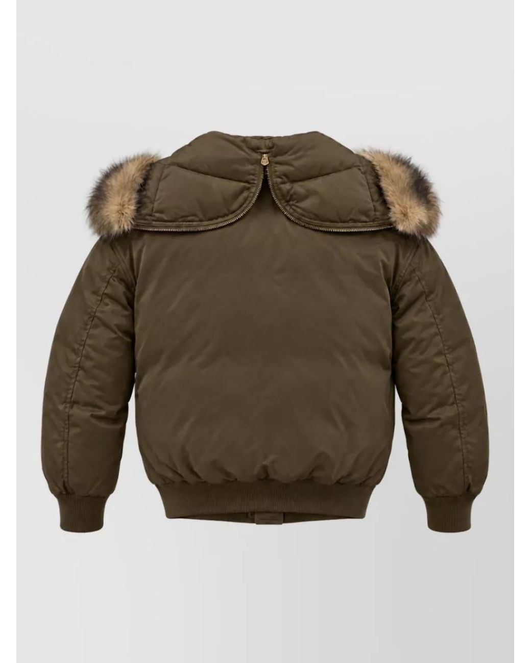 Michael Kors Green Faux Fur Coat