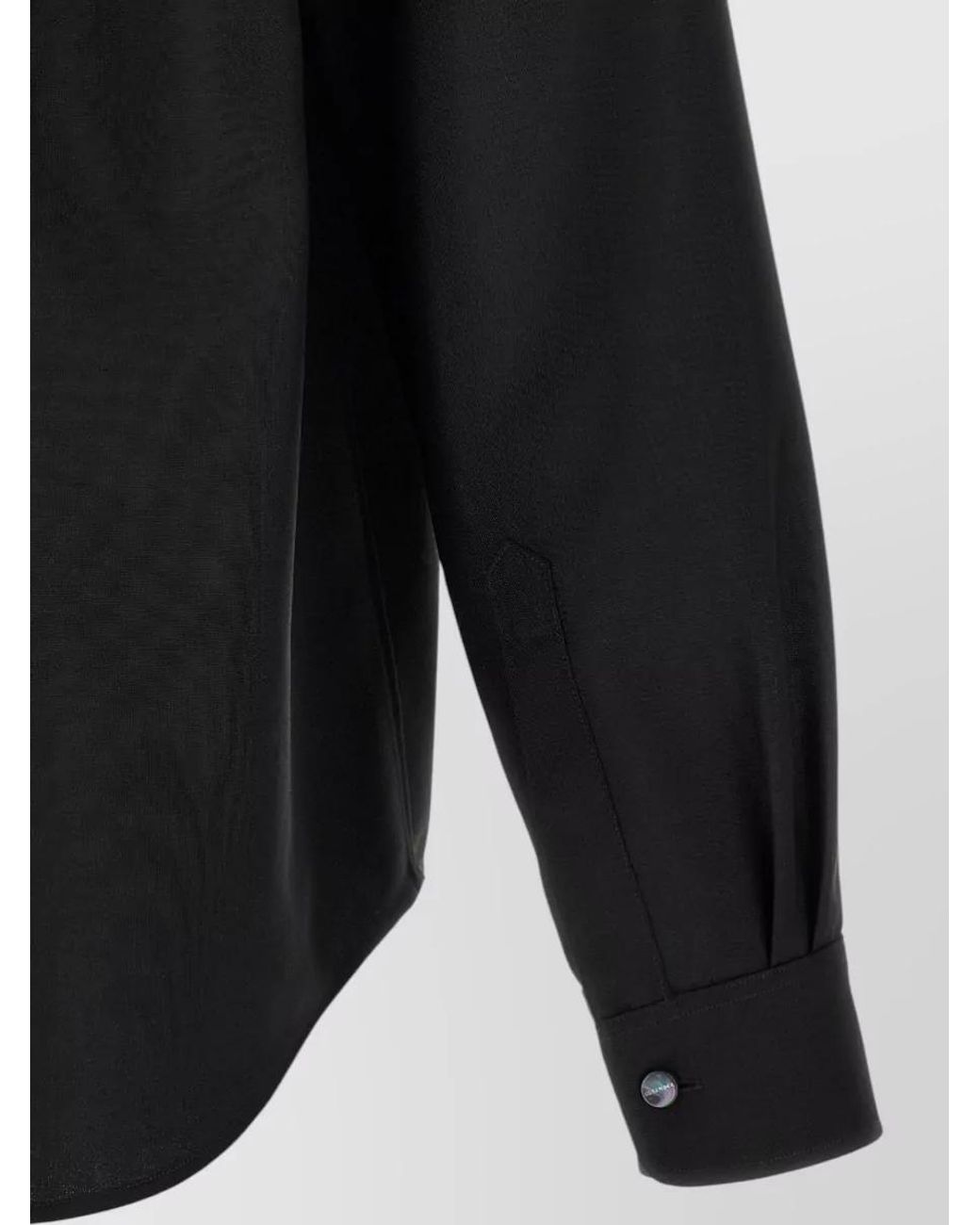 Jil Sander Black Wool Mohair Long-Sleeve Shirt for men