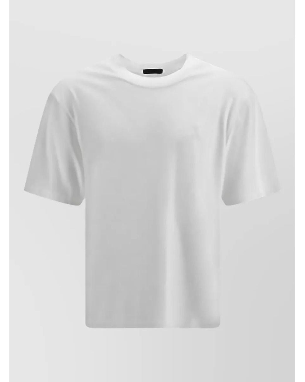 Herno White Cotton Crew-Neck Short-Sleeve T-Shirt for men