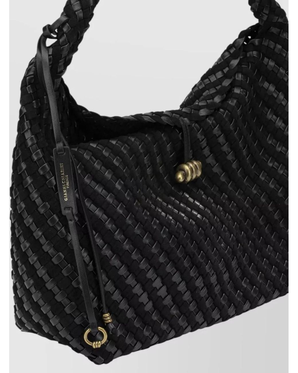Gianni Chiarini Black Leather Clutch Bag