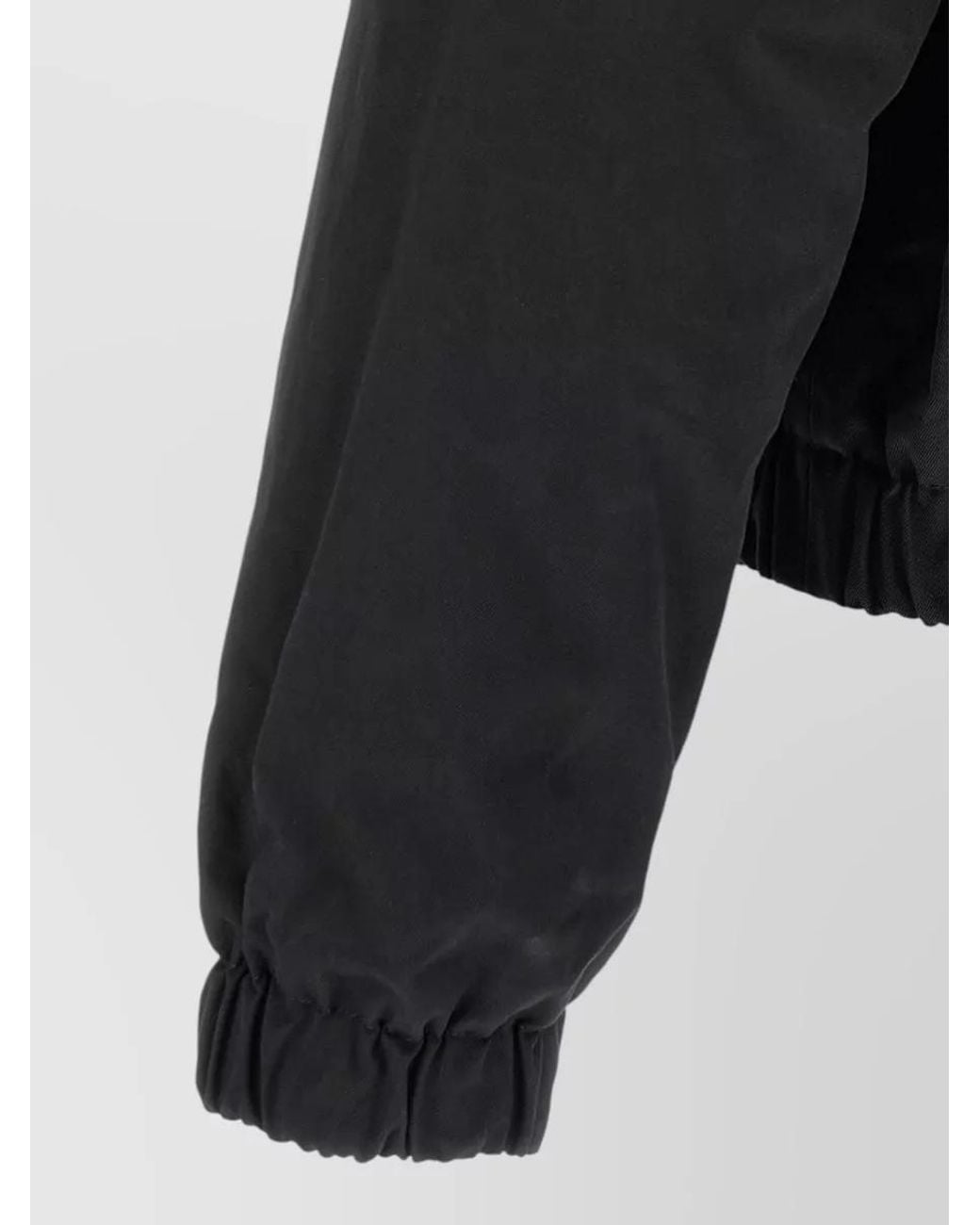 AMI Black Cotton Zip Jacket for men