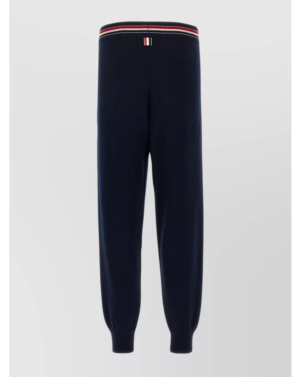 Thom Browne Blue Cashmere Track Pants for men