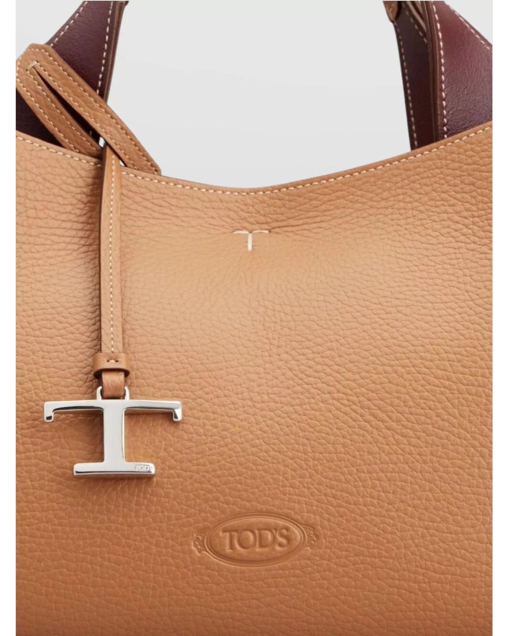 Tod's Brown T Timeless Mini Leather Shoulder Bag