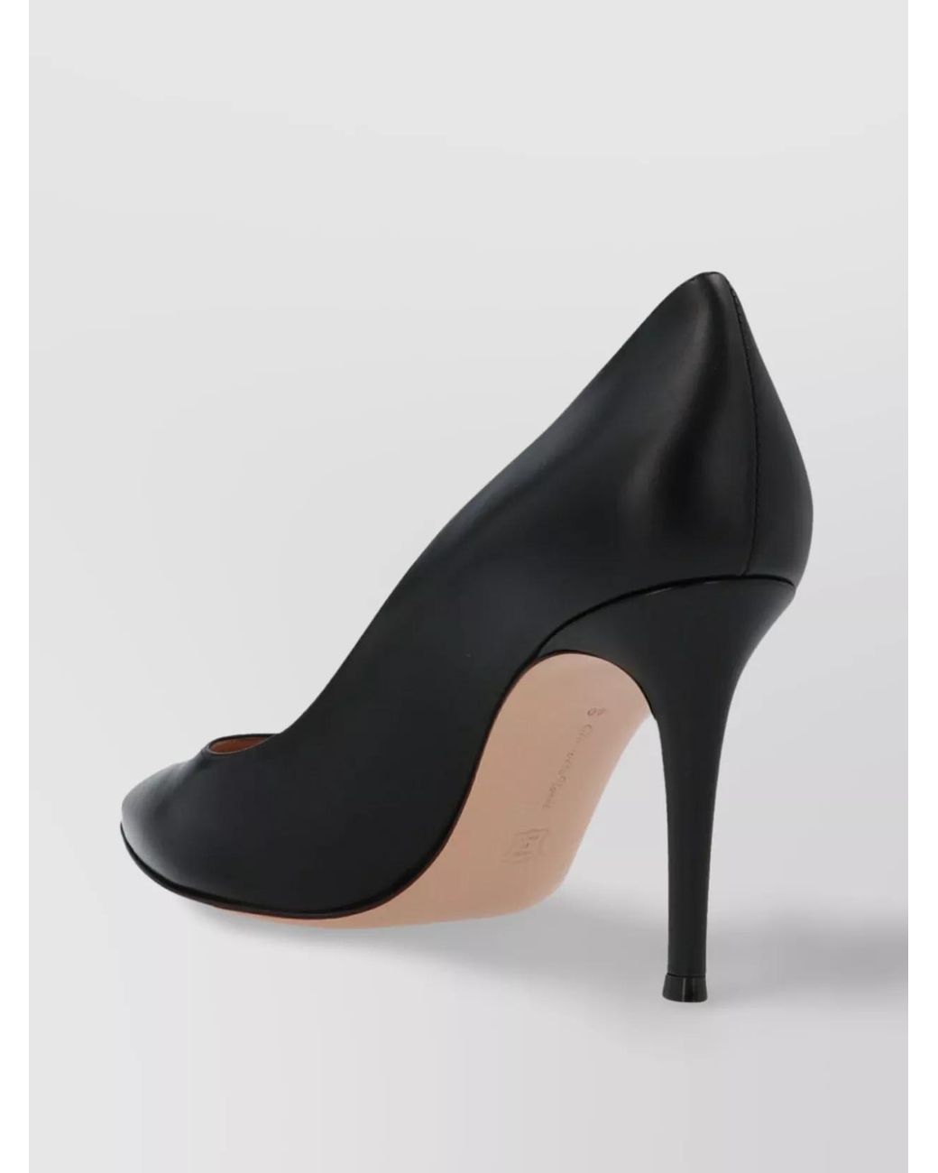 Gianvito Rossi Black Leather Gianvito 85 Pumps
