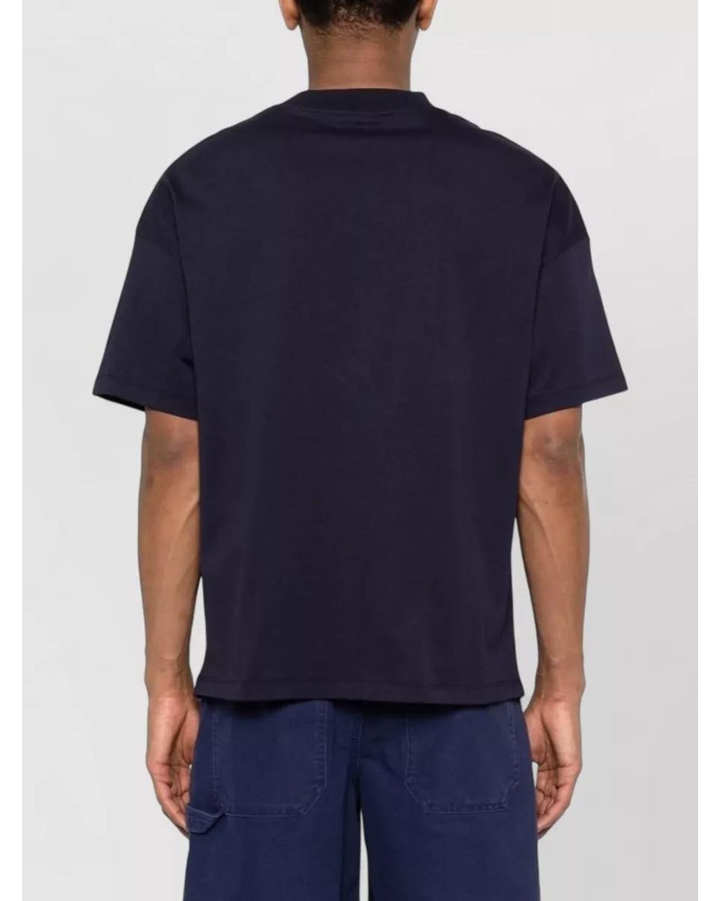 Balmain Blue Short-Sleeve T-Shirt for men