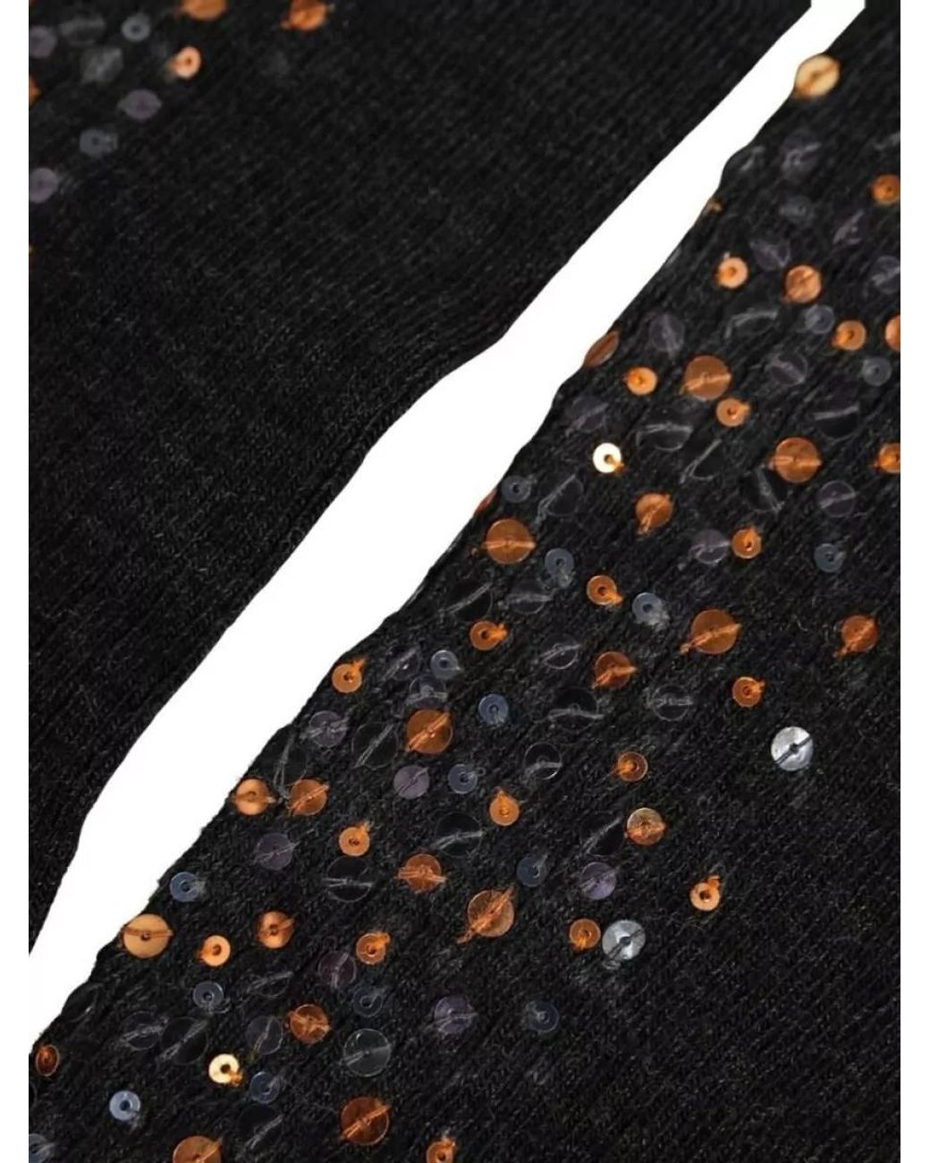 Dolce & Gabbana Black Sequined Knee-High Socks