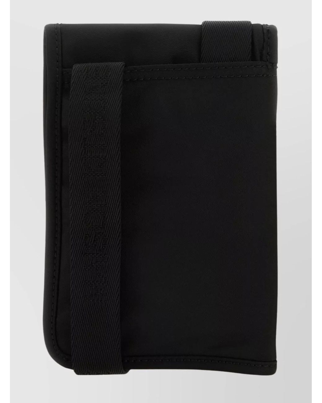 Maison Kitsuné Black Nylon Neck Pouch for men