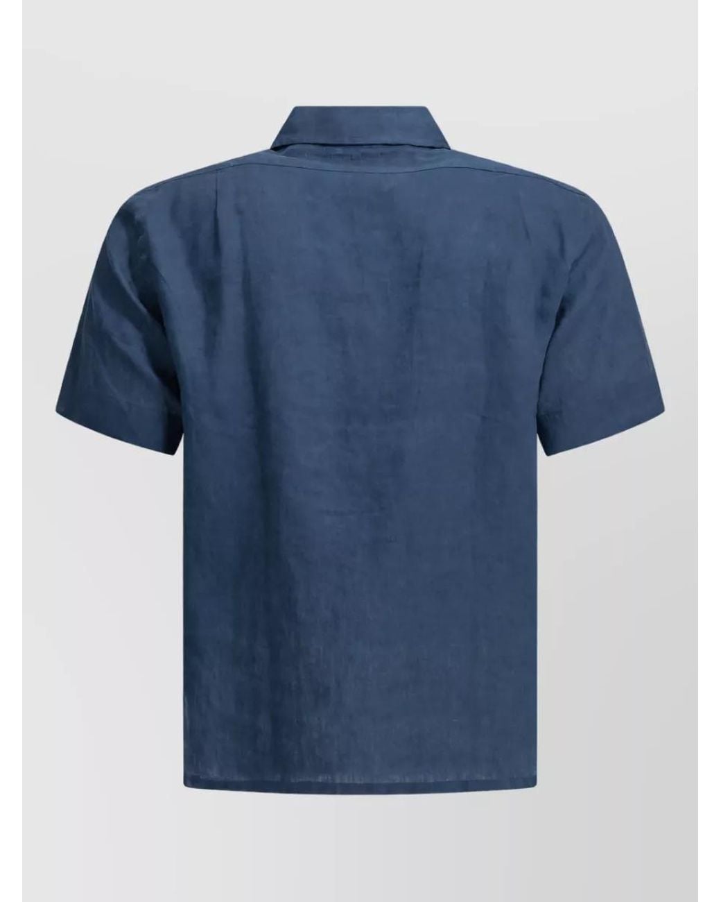 Polo Ralph Lauren Blue Linen Classic-Fit Polo Shirt for men