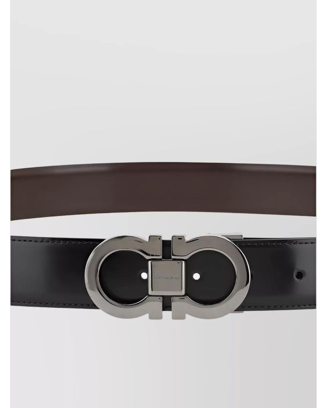 Ferragamo Multicolor Leather Reversible Belt for men