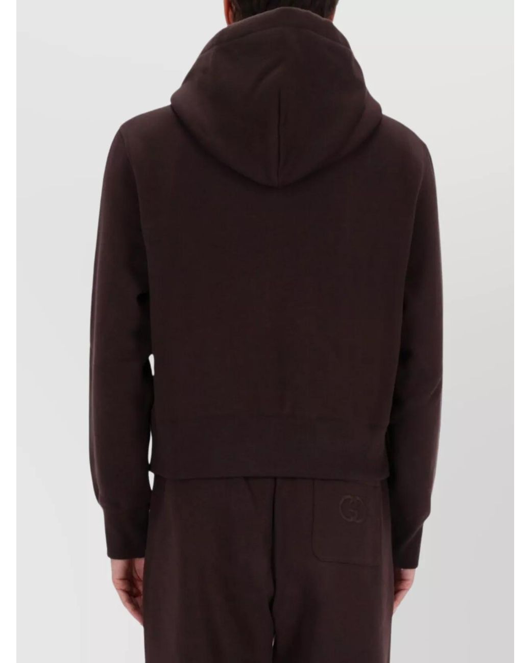 Gucci Black Sweatshirt With Logo Embroidery for men