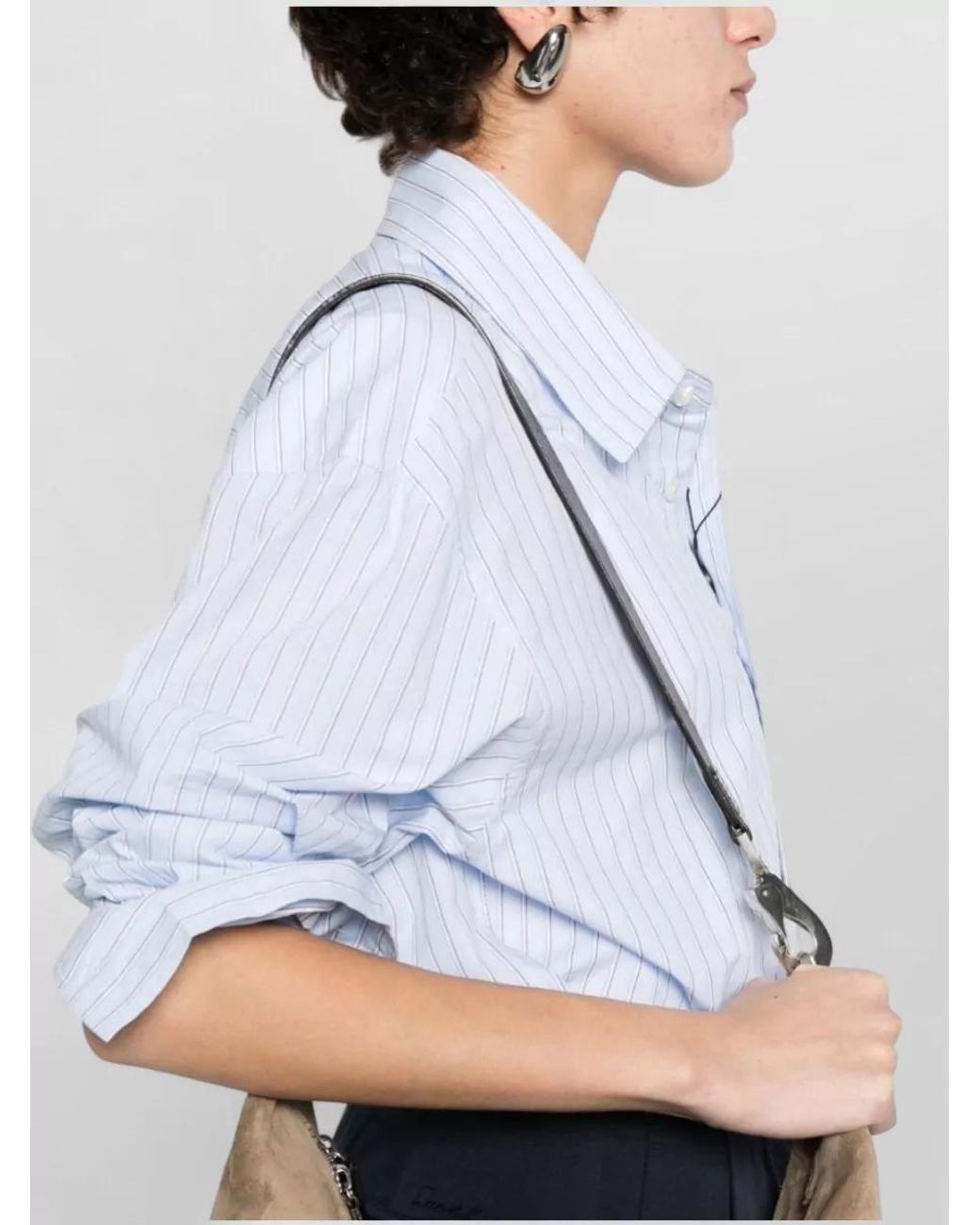DUNST White Striped Cotton Shirt