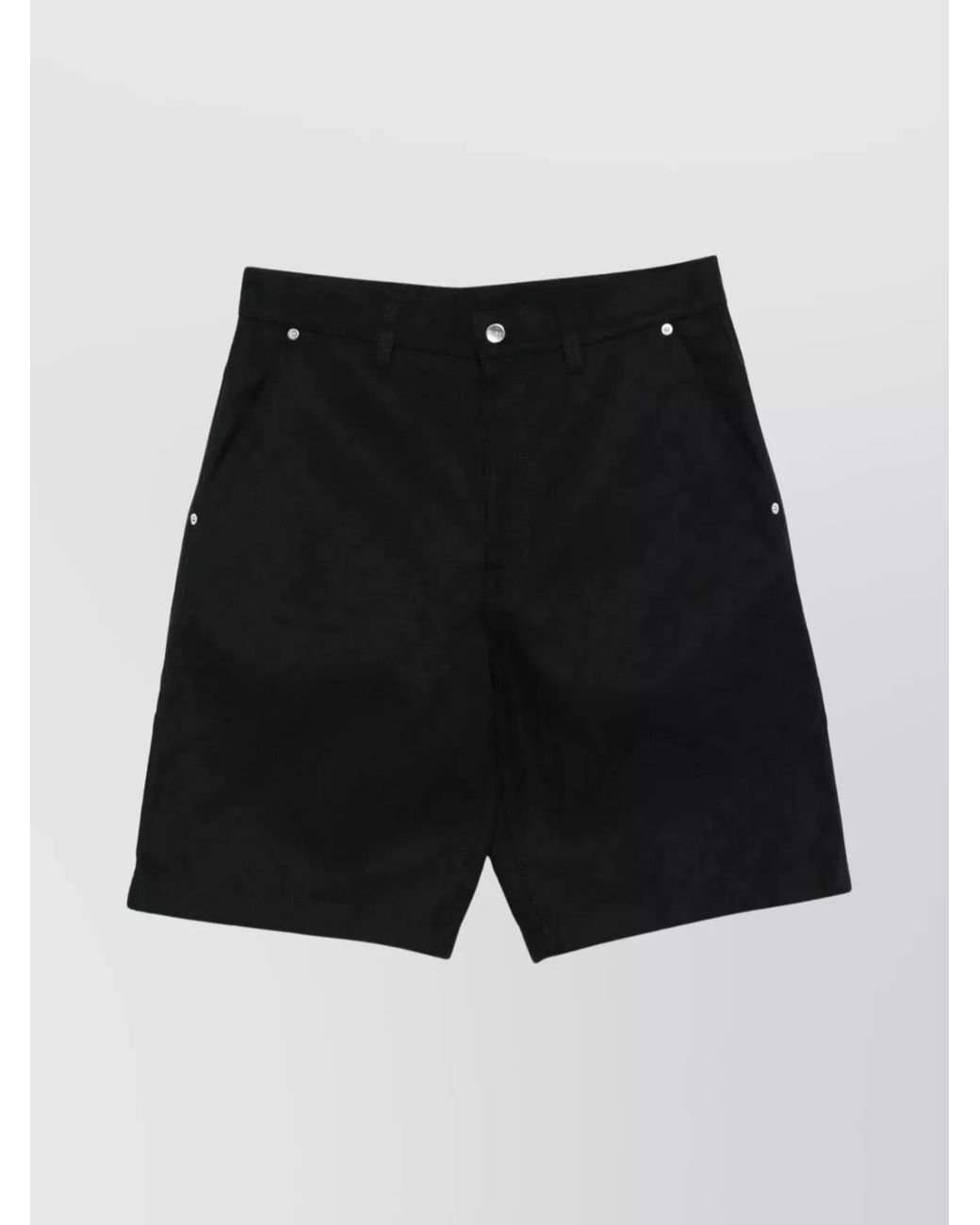 Gucci Black Cotton Gg Jacquard Denim Bermuda Shorts for men